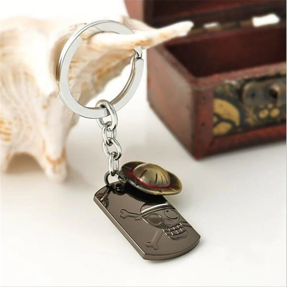 Llave Luffy One Piece - Llavero de Acero Inoxidable para Fans del Anime
