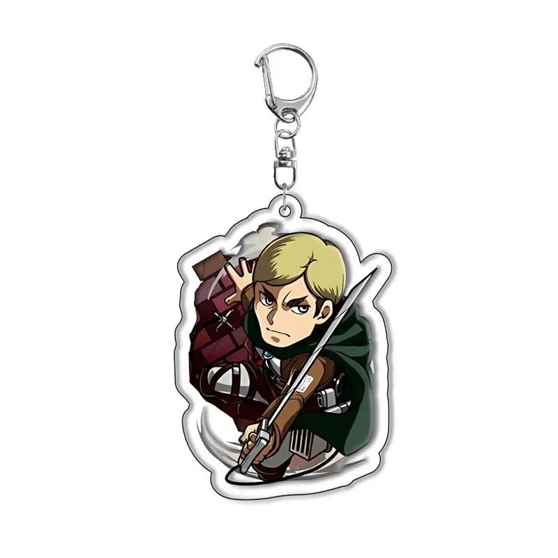 Llavero Doble Cara Levi Ackerman & Allen Yeager - Ataque de los Gigantes