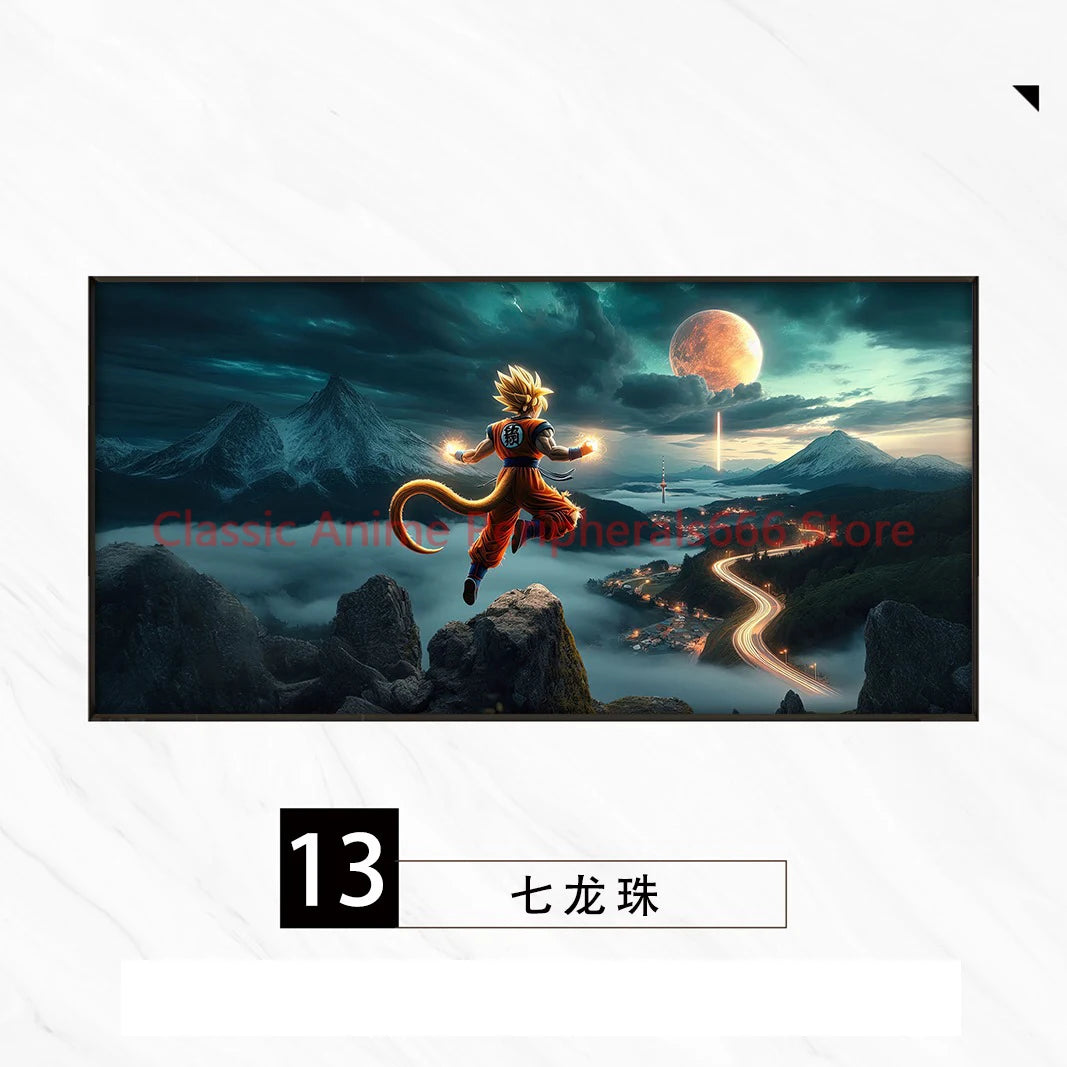 Pintura Colgante Dragon Ball Super Saiyan para Niños y Salones