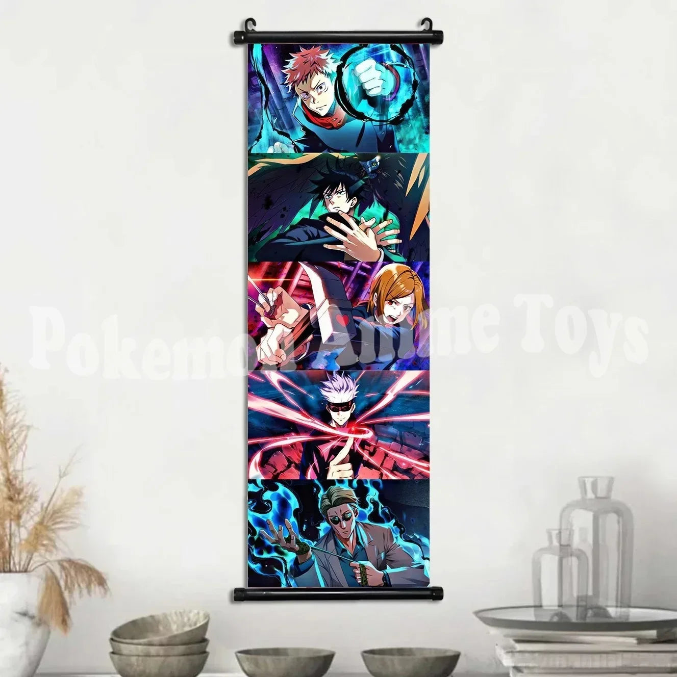 Mural Colgante Gojo Satoru de Jujutsu Kaisen para Decoración de Pared