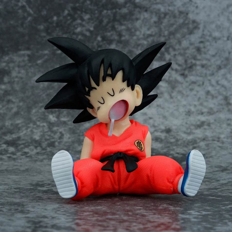 Figura Artesanal de Goku Durmiendo - Coleccionable de Dragon Ball 10cm - GambareG