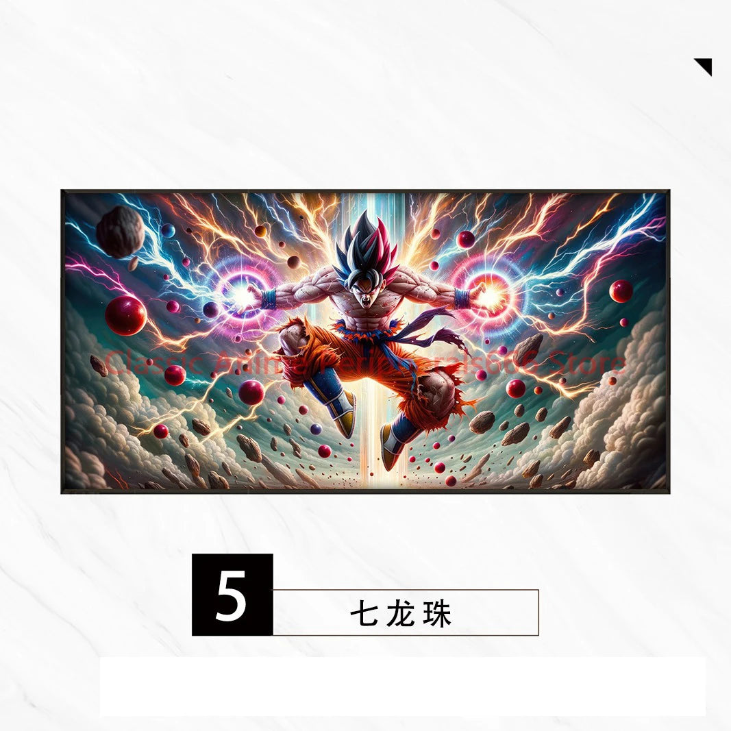 Pintura Colgante Dragon Ball Super Saiyan para Niños y Salones