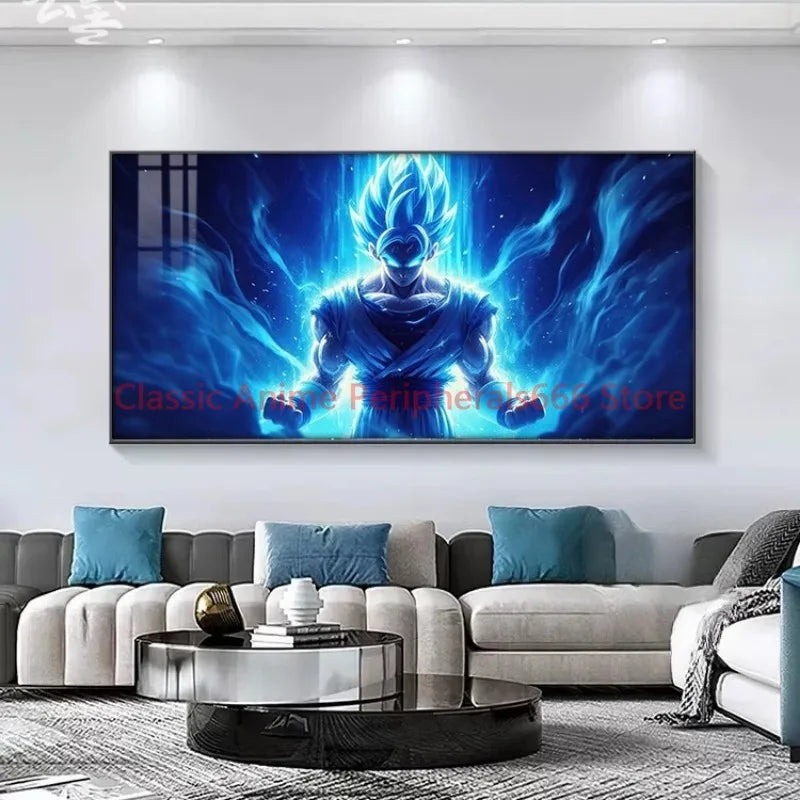 Pintura Colgante Dragon Ball Super Saiyan para Niños y Salones