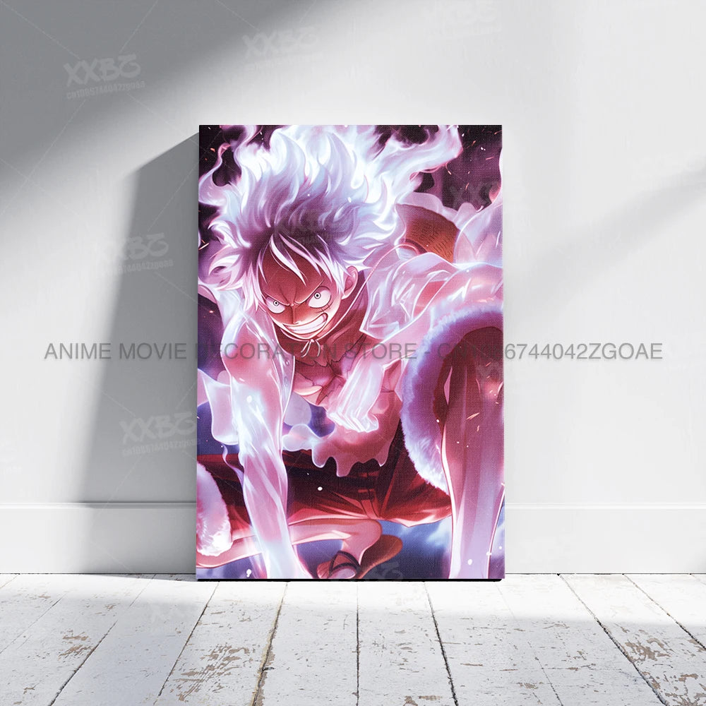 Lienzo Decorativo ONE PIECE - Arte de Monkey D. Luffy Sin Marco