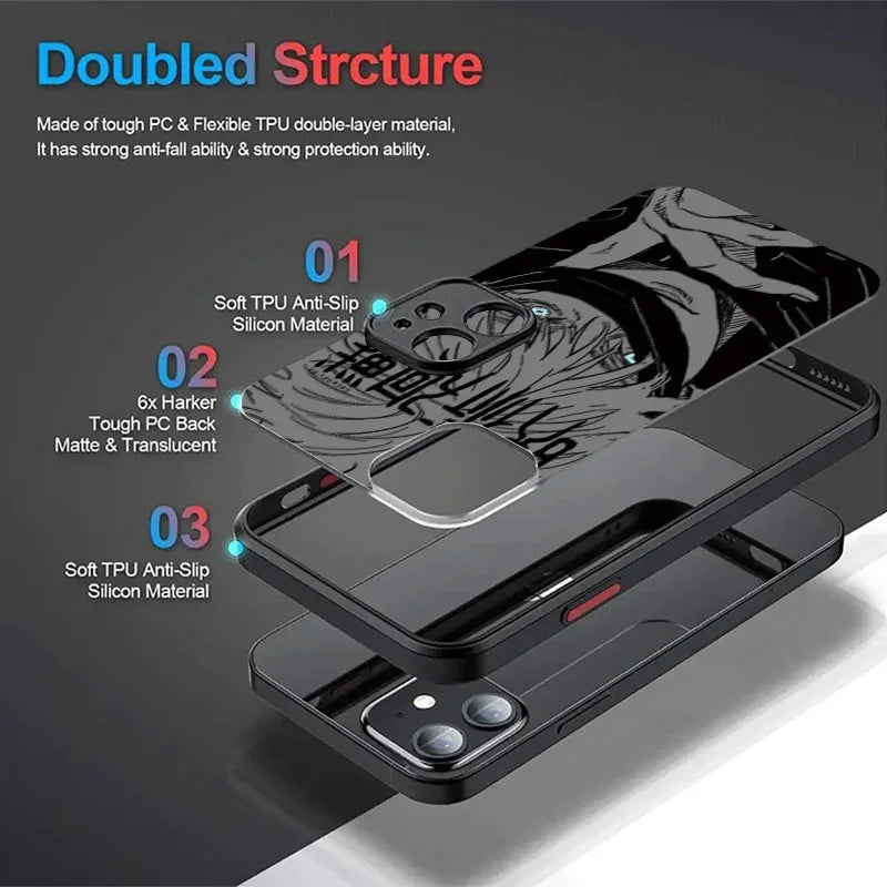 Funda rígida mate Jujutsu Kaisen para Samsung Galaxy