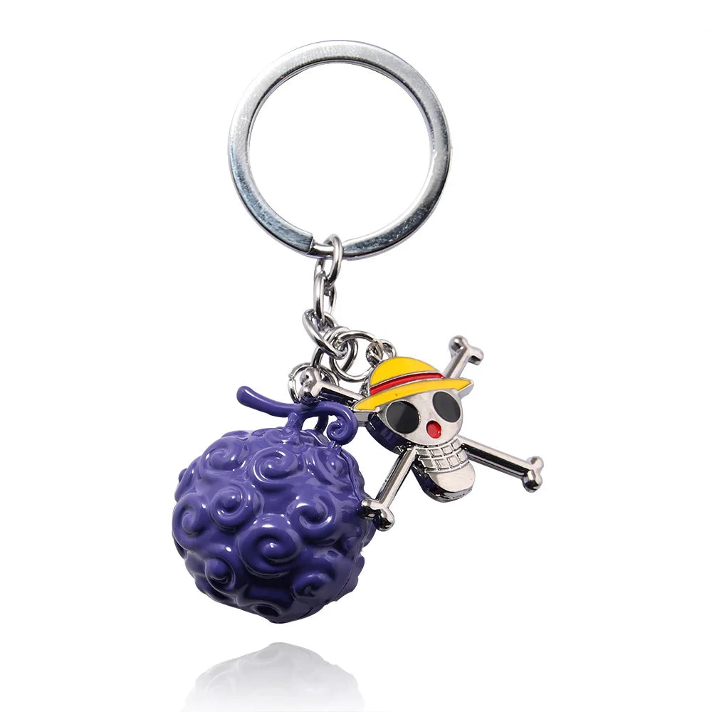 Llaveros Metálicos Exclusivos de One Piece - Luffy, Zoro, Trafalgar Law y Chopper