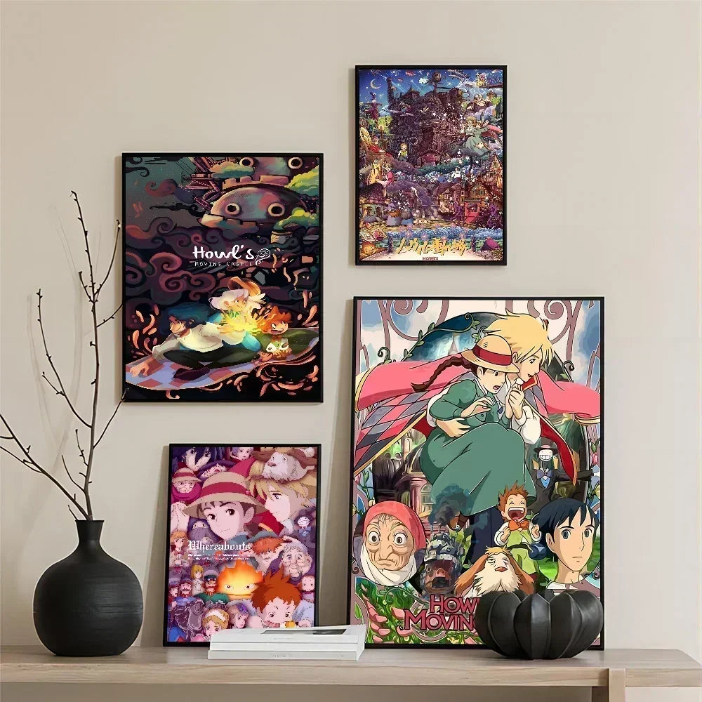 Póster Adhesivo HD de El Castillo Ambulante de Studio Ghibli