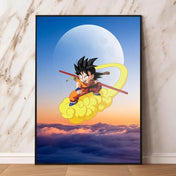 Arte de Pared Exclusivo Dragon Ball Goku para Decoración Moderna - GambareG