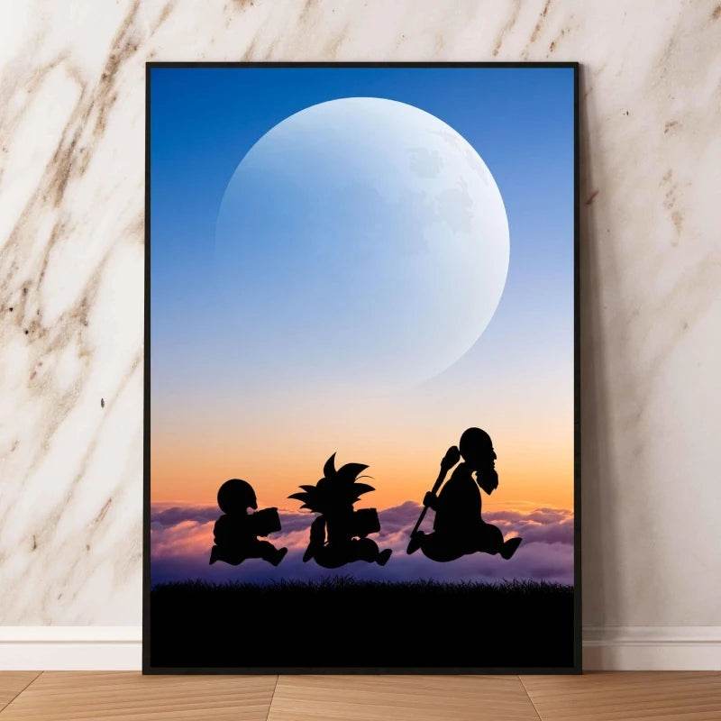 Arte de Pared Exclusivo Dragon Ball Goku para Decoración Moderna - GambareG