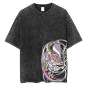 Camiseta Gráfica Demon Slayer Kamado Tanjirou Vintage de Algodón - GambareG