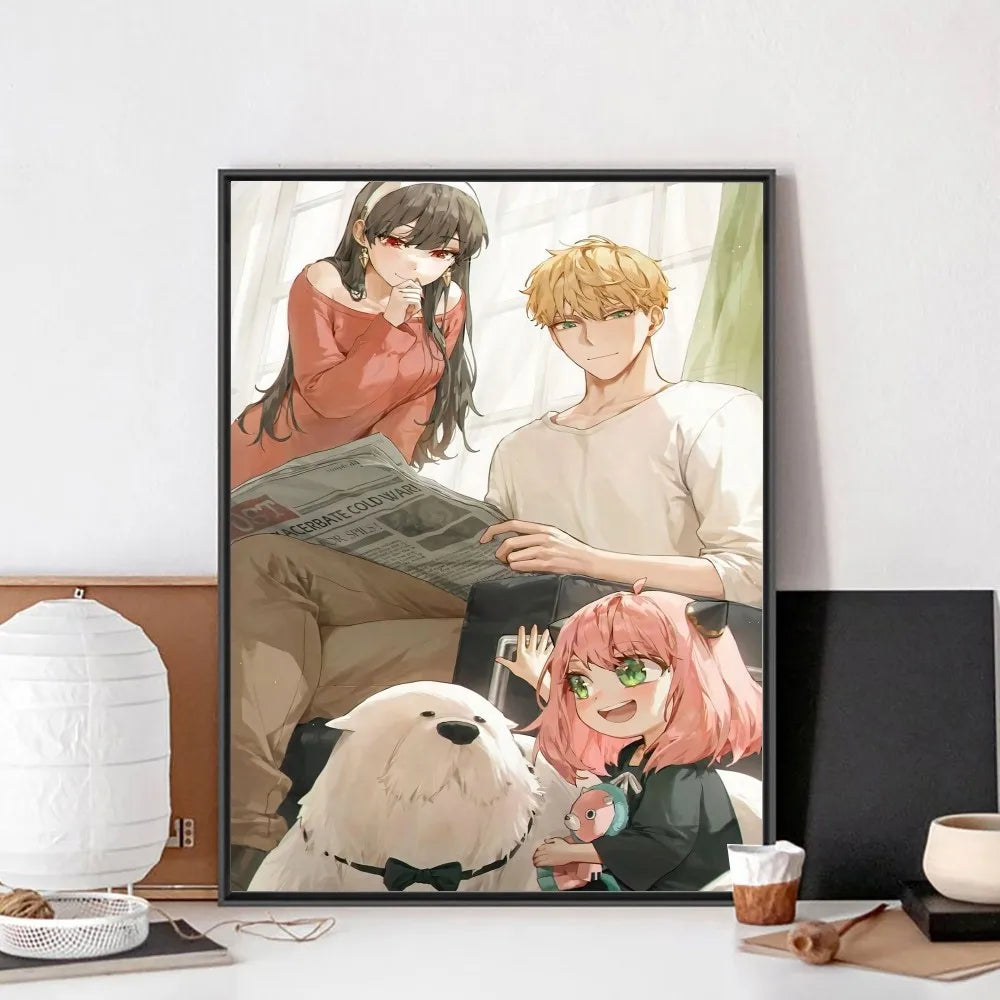 Póster Vintage Anime Spy x Family en Papel Premium - Decoración Elegante