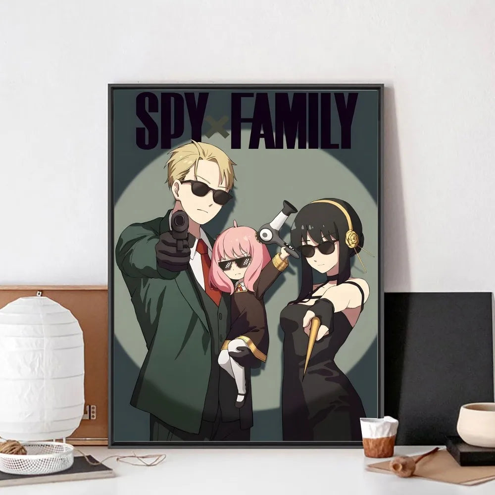 Póster Vintage Anime Spy x Family en Papel Premium - Decoración Elegante