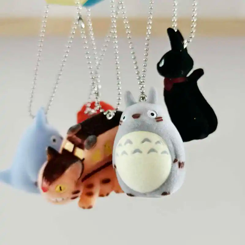 Set de 6 Llavero Totoro y Ponyo - Accesorios Exclusivos Studio Ghibli
