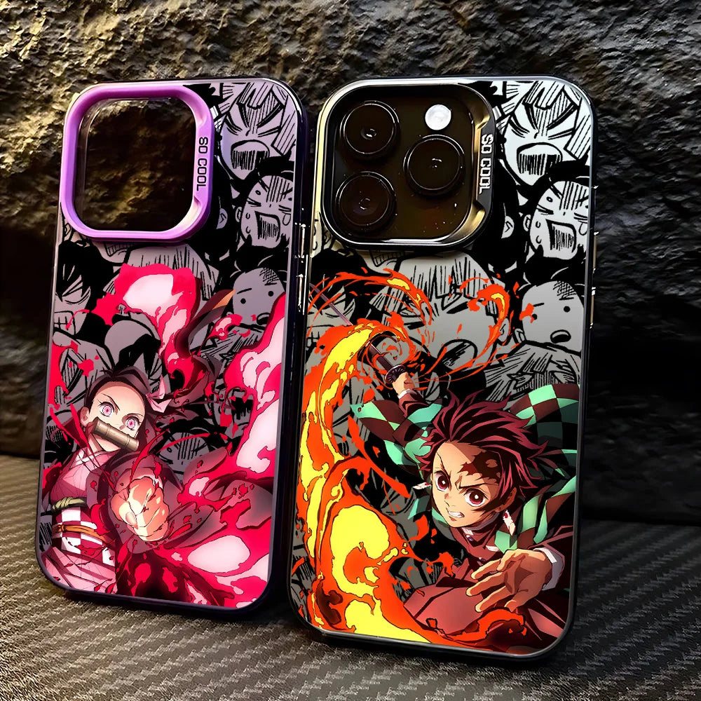 Funda Exclusiva Anime D-Demon Slayers Tanjiro para Xiaomi Redmi Note 8 a 14 Pro Plus