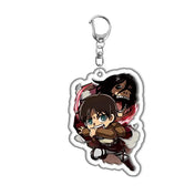 Llavero Doble Cara Levi Ackerman & Allen Yeager - Ataque de los Gigantes