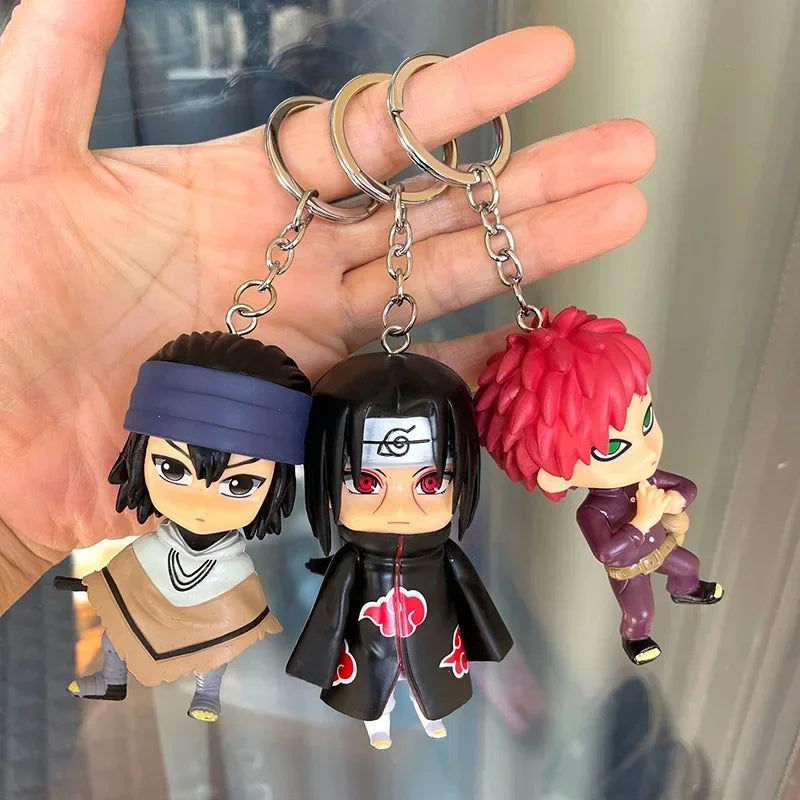 Llavero de Anime Naruto 10cm - Figuras de Naruto, Sasuke y Kakashi en Resina