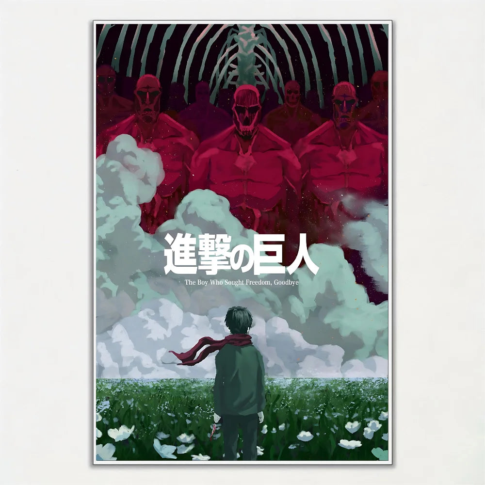 Póster Exclusivo de Attack On Titan para Decoración Moderna