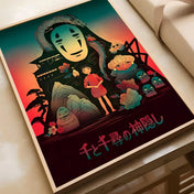 Póster Autoadhesivo Spirited Away de Studio Ghibli - Decoración Exclusiva Waterproof