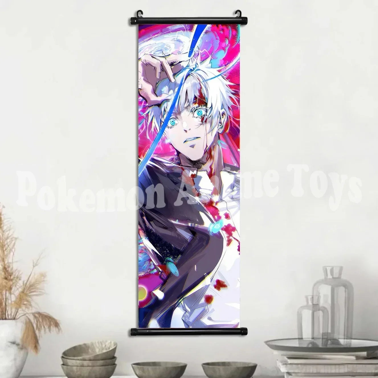 Mural Colgante Gojo Satoru de Jujutsu Kaisen para Decoración de Pared