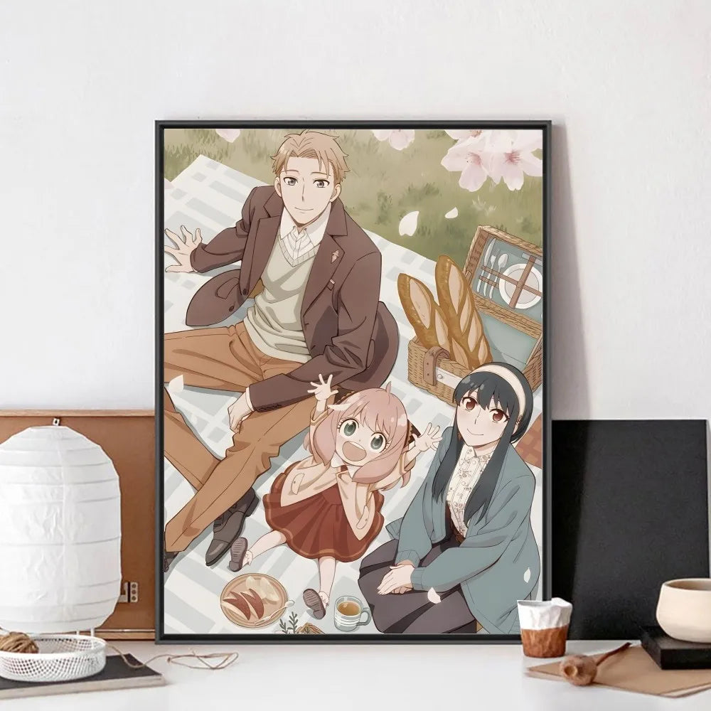 Póster Vintage Anime Spy x Family en Papel Premium - Decoración Elegante