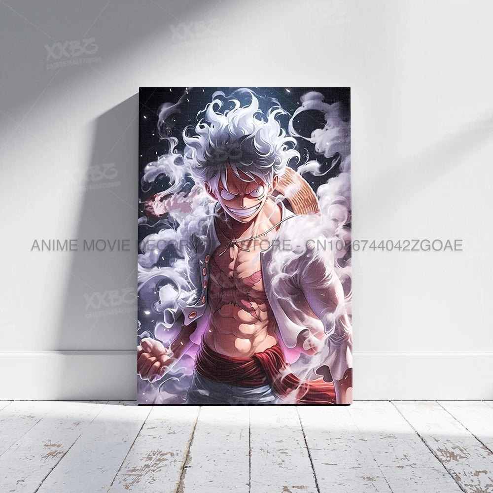Lienzo Decorativo ONE PIECE - Arte de Monkey D. Luffy Sin Marco