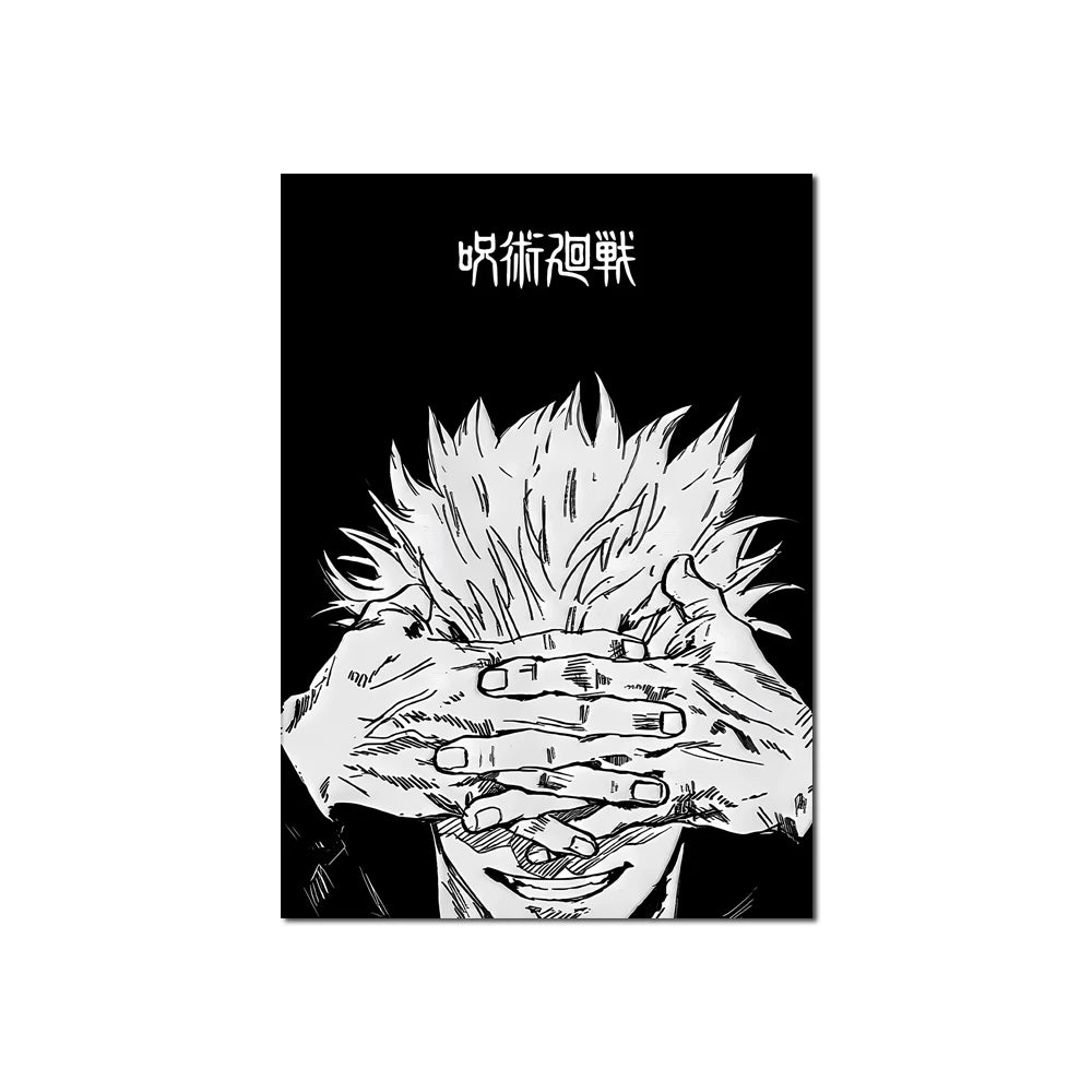 Posters Abstractos de Jujutsu Kaisen en Lienzo - Arte Japonés Exclusivo