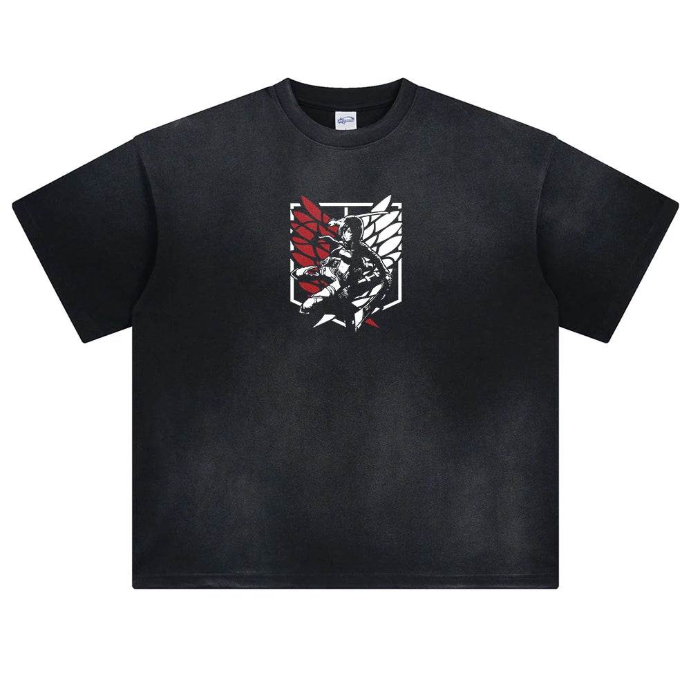 Camiseta Mikasa Ackerman de Attack on Titan - Estilo Urban Casual - GambareG