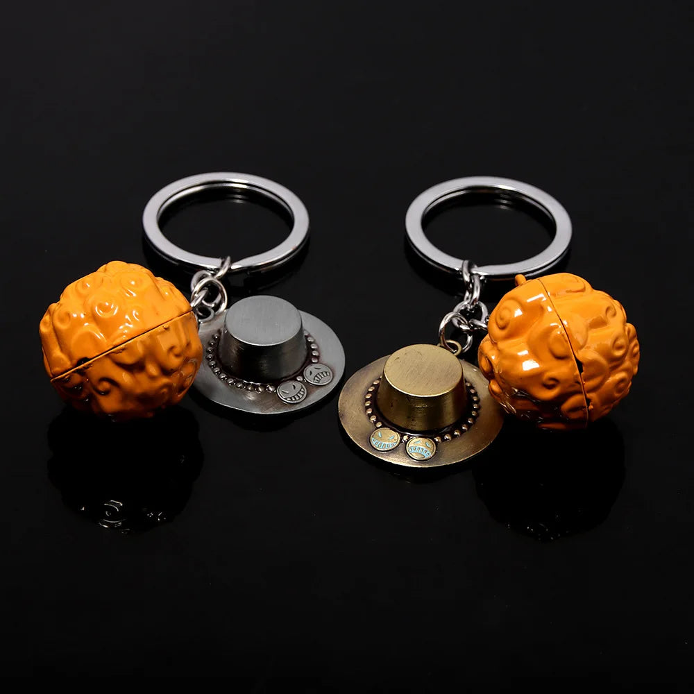 Llaveros Metálicos Exclusivos de One Piece - Luffy, Zoro, Trafalgar Law y Chopper