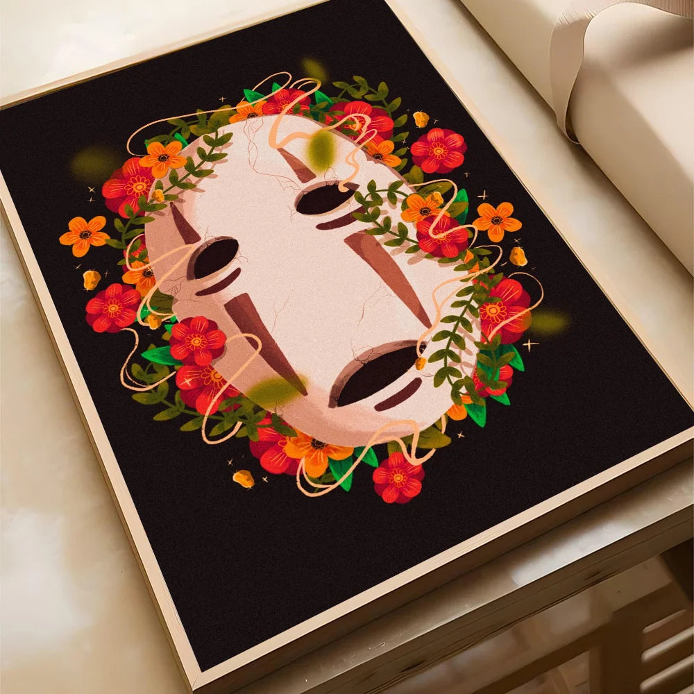Póster Autoadhesivo Spirited Away de Studio Ghibli - Decoración Exclusiva Waterproof