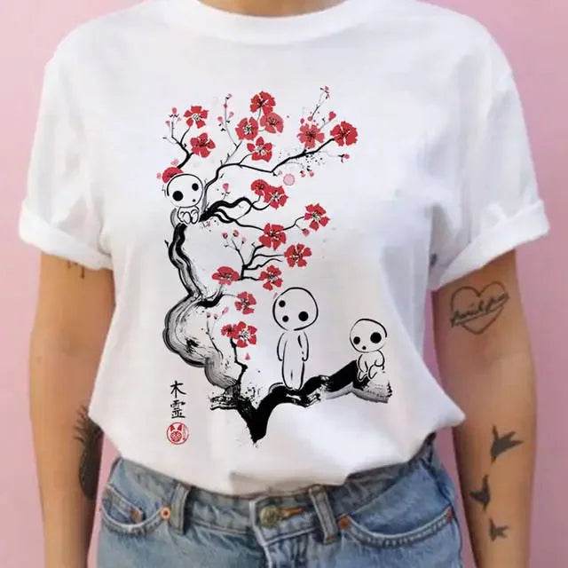 Camiseta de Verano Unisex Studio Ghibli My Neighbor Totoro Kawaii - GambareG