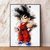 Arte de Pared Exclusivo Dragon Ball Goku para Decoración Moderna - GambareG