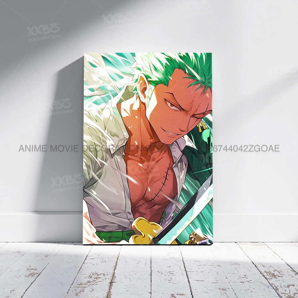 Lienzo Decorativo ONE PIECE - Arte de Monkey D. Luffy Sin Marco