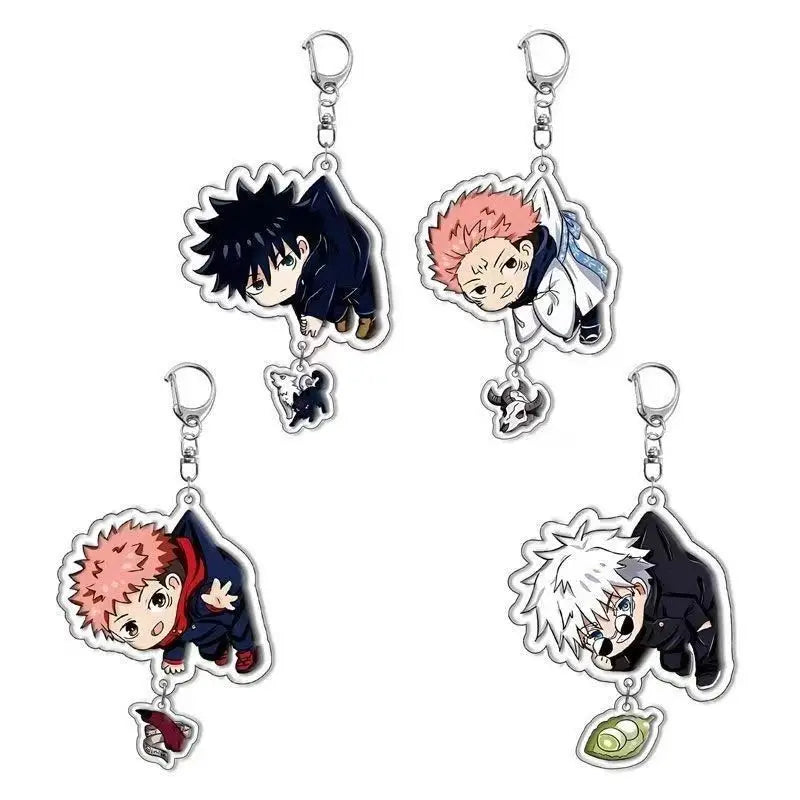 Llavero Acrílico Exclusivo de JUJUTSU KAISEN - Itadori, Megumi y Sukuna