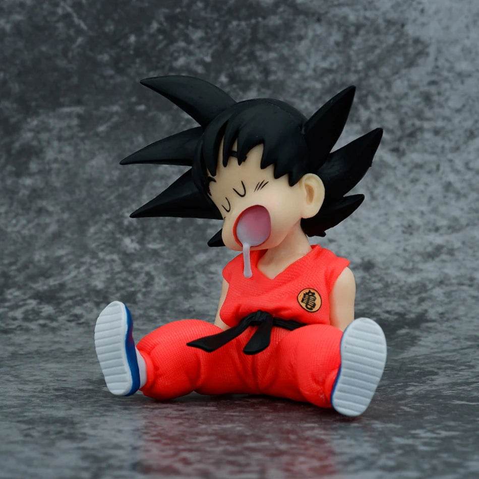 Figura Artesanal de Goku Durmiendo - Coleccionable de Dragon Ball 10cm - GambareG