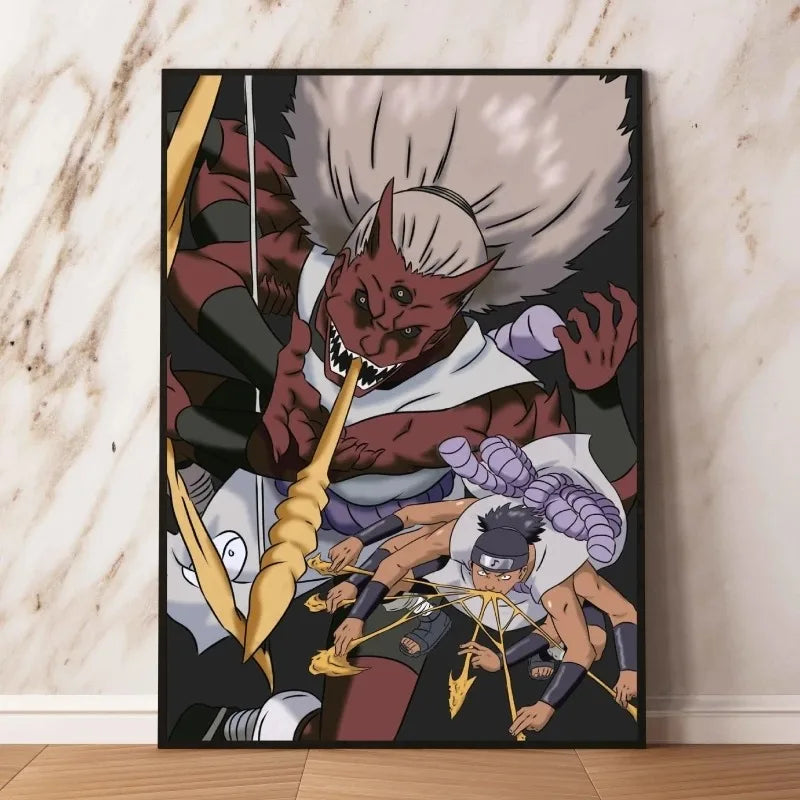 Póster y Pintura de Naruto y Gaara - Arte de Alta Calidad para Coleccionistas