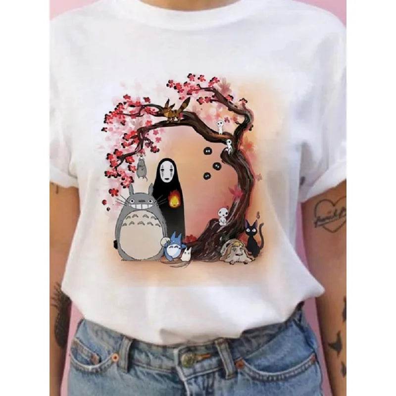 Camiseta de Verano Unisex Studio Ghibli My Neighbor Totoro Kawaii - GambareG