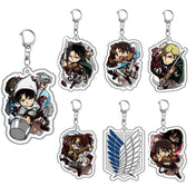 Llavero Doble Cara Levi Ackerman & Allen Yeager - Ataque de los Gigantes