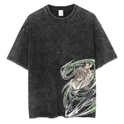 Camiseta Gráfica Demon Slayer Kamado Tanjirou Vintage de Algodón - GambareG