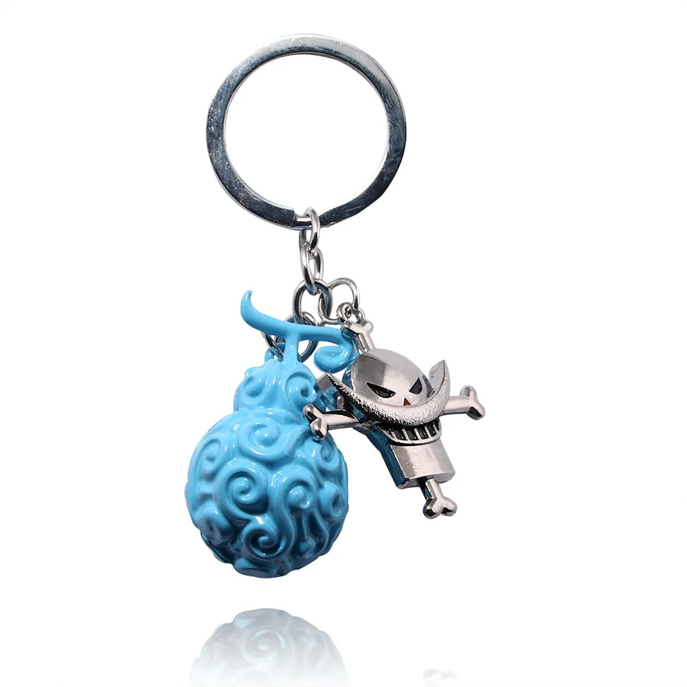 Llaveros Metálicos Exclusivos de One Piece - Luffy, Zoro, Trafalgar Law y Chopper