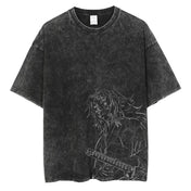 Camiseta Gráfica Demon Slayer Kamado Tanjirou Vintage de Algodón - GambareG
