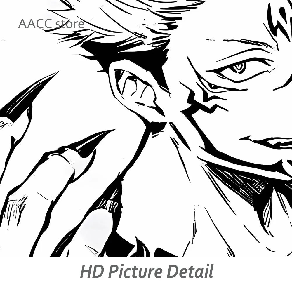Posters Abstractos de Jujutsu Kaisen en Lienzo - Arte Japonés Exclusivo