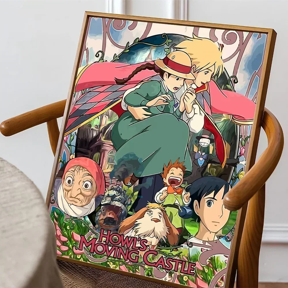 Póster Adhesivo HD de El Castillo Ambulante de Studio Ghibli