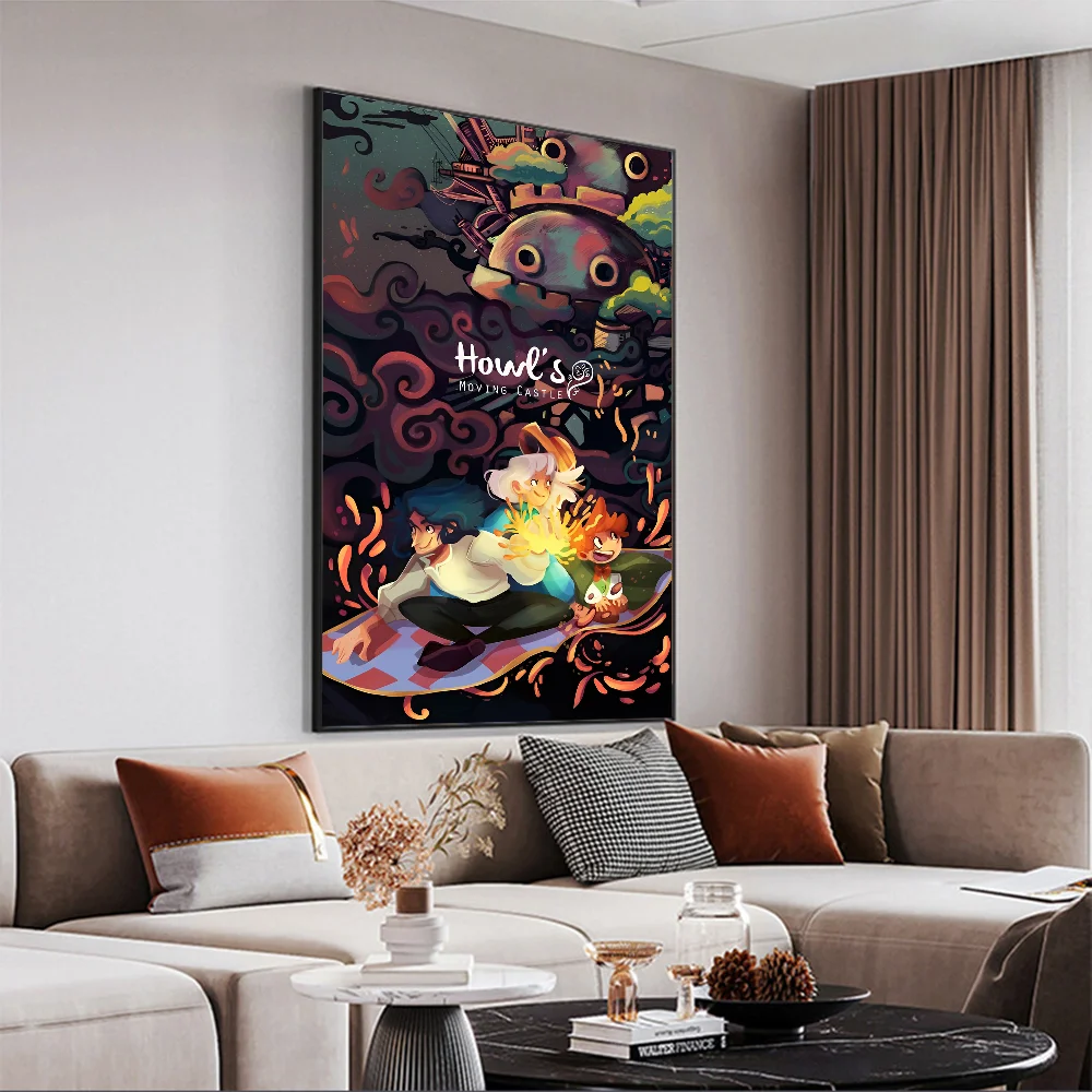 Póster Adhesivo HD de El Castillo Ambulante de Studio Ghibli