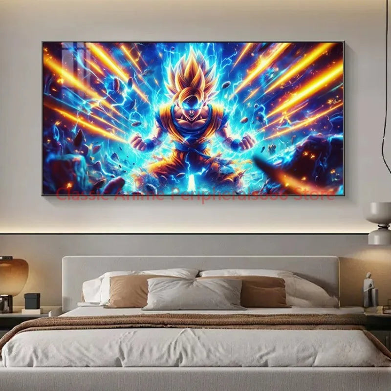 Pintura Colgante Dragon Ball Super Saiyan para Niños y Salones