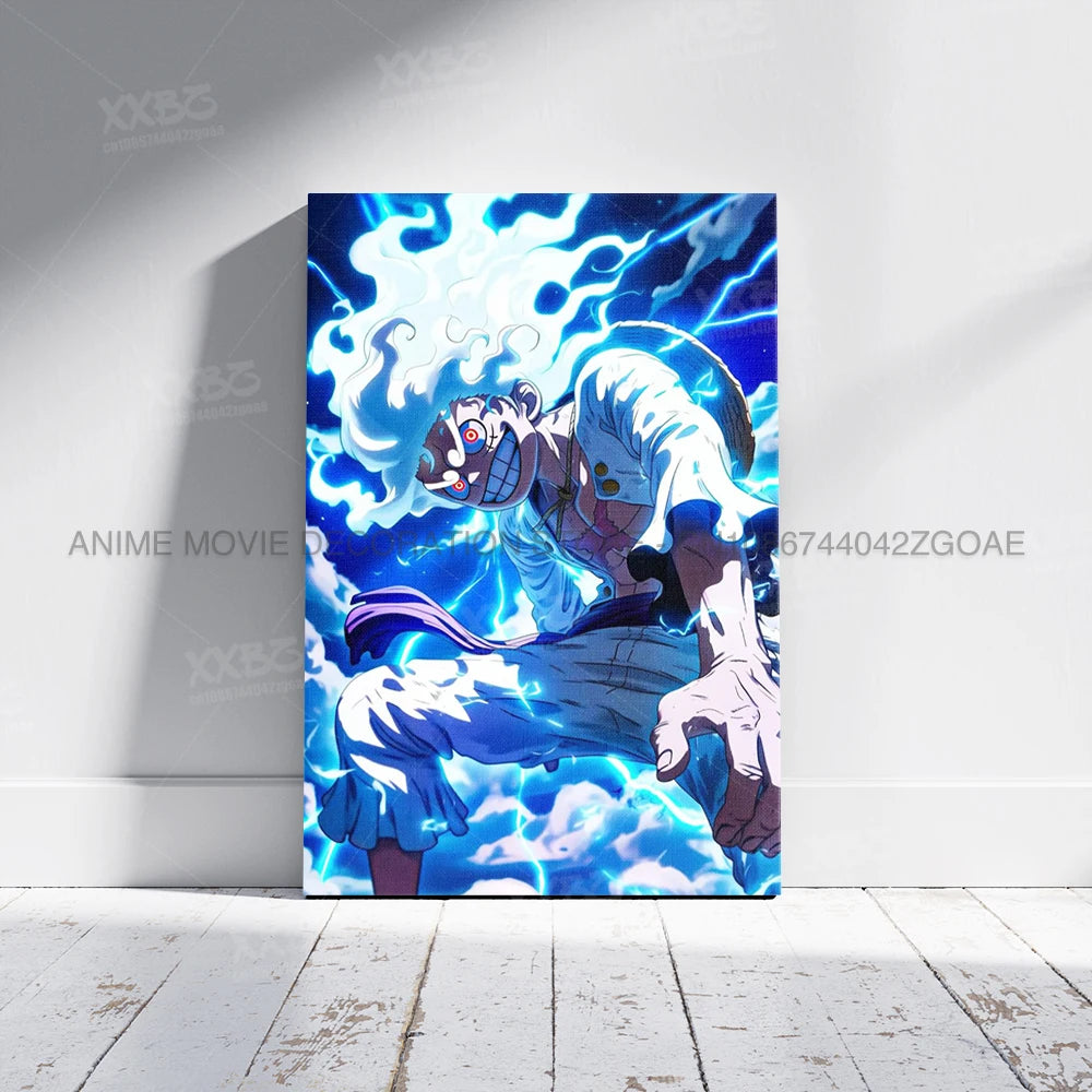 Lienzo Decorativo ONE PIECE - Arte de Monkey D. Luffy Sin Marco