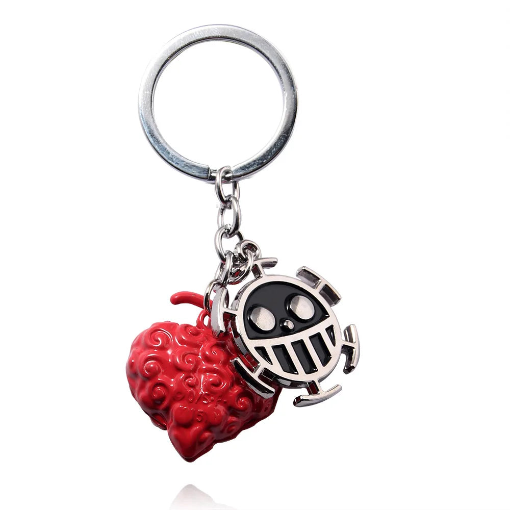 Llaveros Metálicos Exclusivos de One Piece - Luffy, Zoro, Trafalgar Law y Chopper