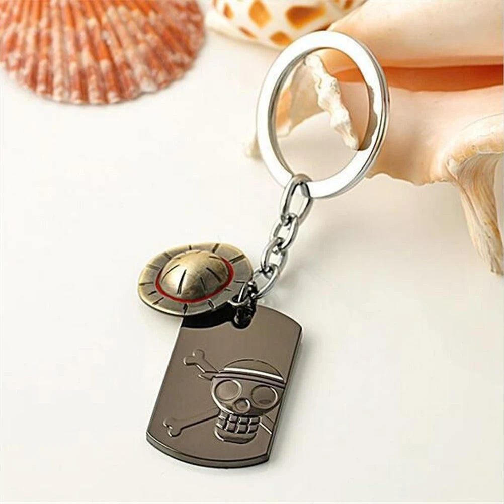 Llave Luffy One Piece - Llavero de Acero Inoxidable para Fans del Anime
