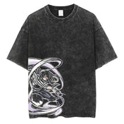 Camiseta Gráfica Demon Slayer Kamado Tanjirou Vintage de Algodón - GambareG